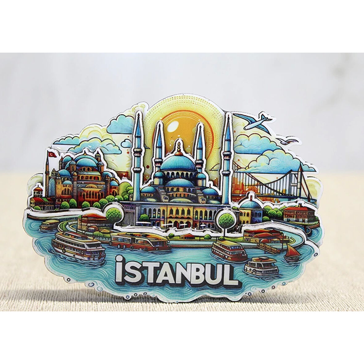 Ahşap İstanbul Temalı Magnet Alk4598