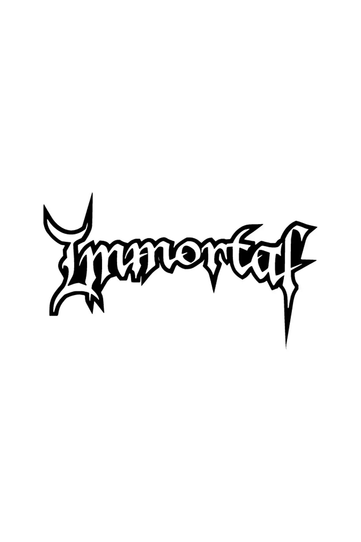 Immortal Sticker (Oto-Motor-Laptop-Duvar-Dekor) 10 x 6 cm