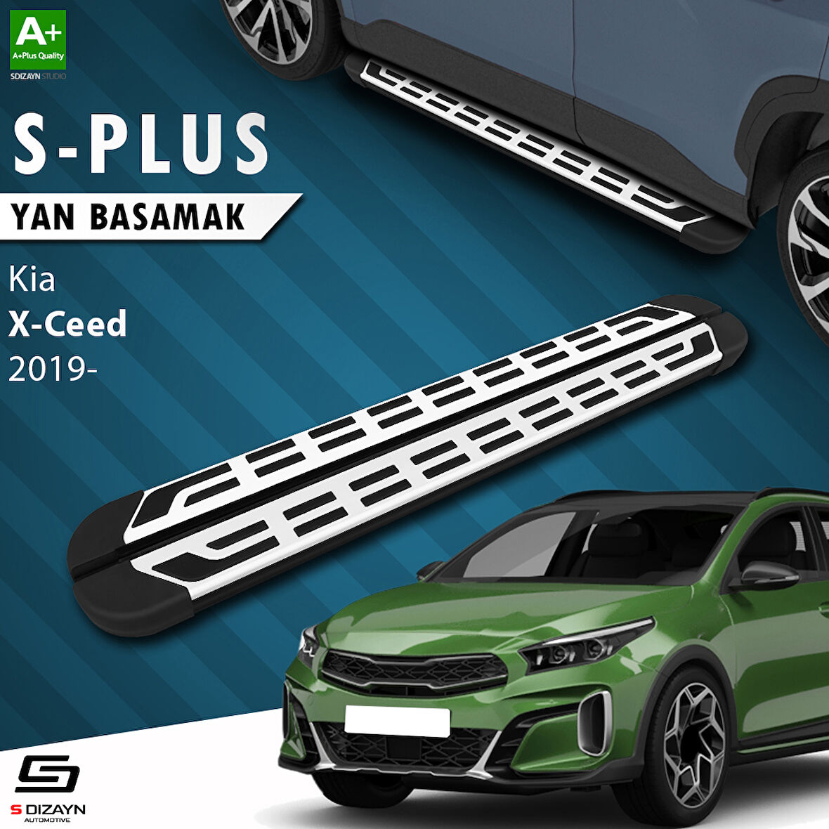 S-Dizayn Kia XCeed S-Plus Gri Yan Basamak 183 Cm 2019 Üzeri A+ Kalite