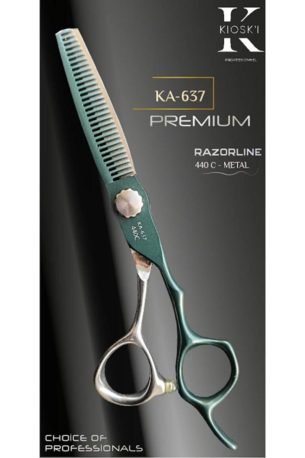 Kioski Profesyonel Premium Lüks Ara (Efile) Makas 440-C 6 Numara KA-637