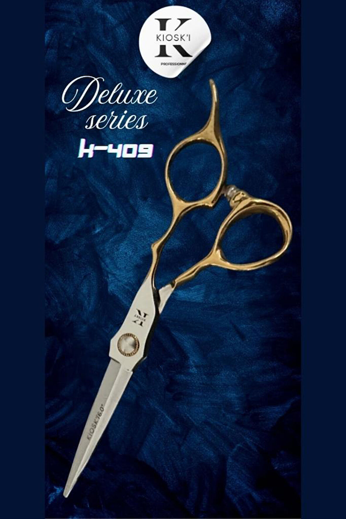 Kioski Profesyonel Deluxe Serisi 420-C Düz Makas 6 Numara K-409