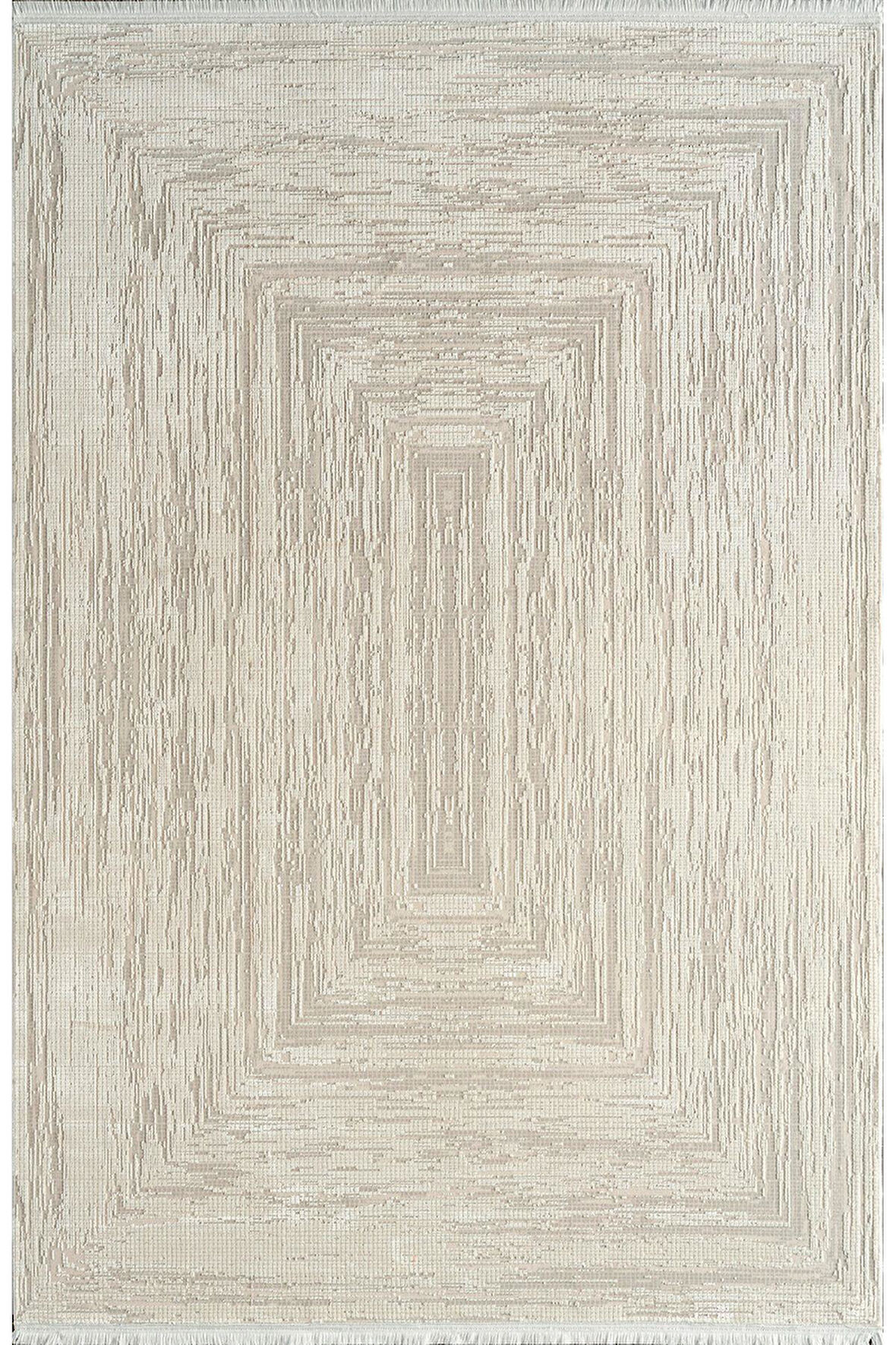 Pierre Cardin Voyage KJ05A Gri Krem Viskon Akrilik Yumuşak Dokulu Modern Eskitme Halı