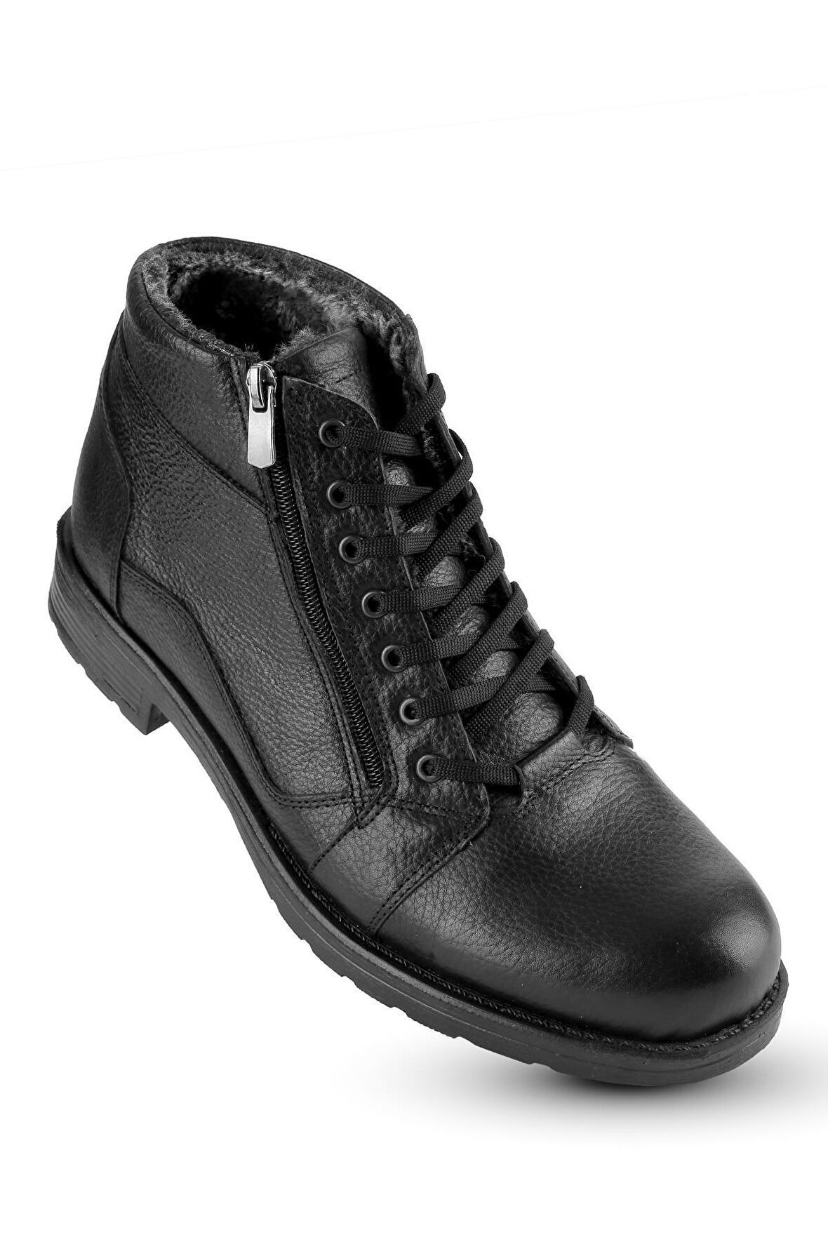 KAPTAN JUNİOR İÇİ KÜRKLÜ HAKİKİ DERİ KIŞLIK ERKEK BOT MFRE 208