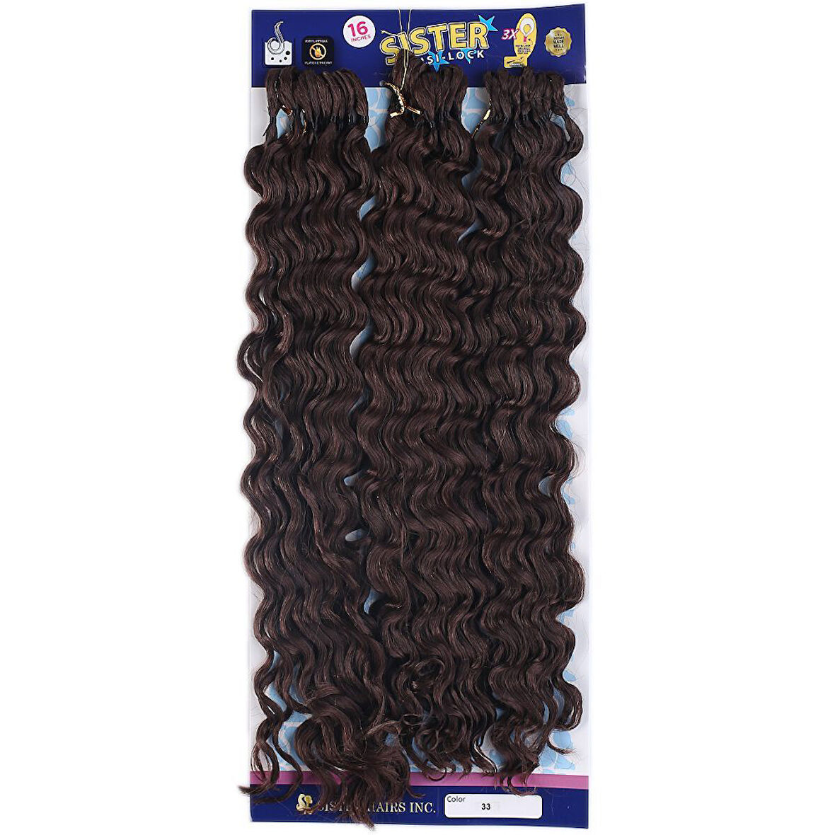 Afro Dalgası Saç / Koyu Kahve 33