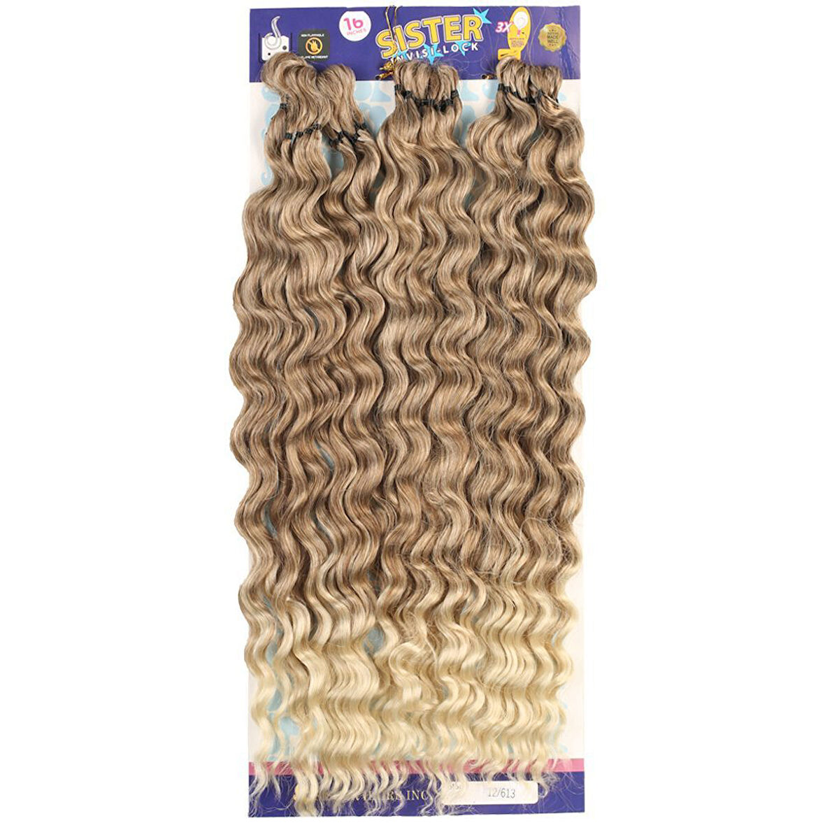 Afro Dalgası Saç / Küllü Kumral / Platin Ombreli 12/613