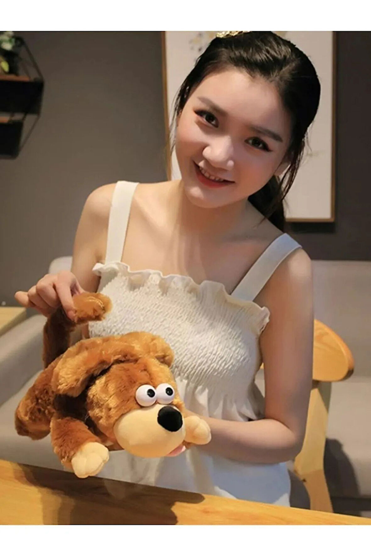 Roffle Roly Kahkaha Ile Yuvarlanan Pilli Hareketli Interaktif Gülen Köpek (TEK ADET FİYATIDIR)