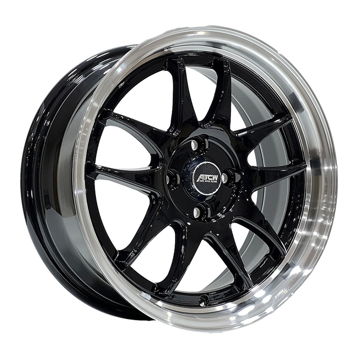 7 X 16 BCH-6899 4X100 ET30 73.1 BLACK+LIP MACHINED