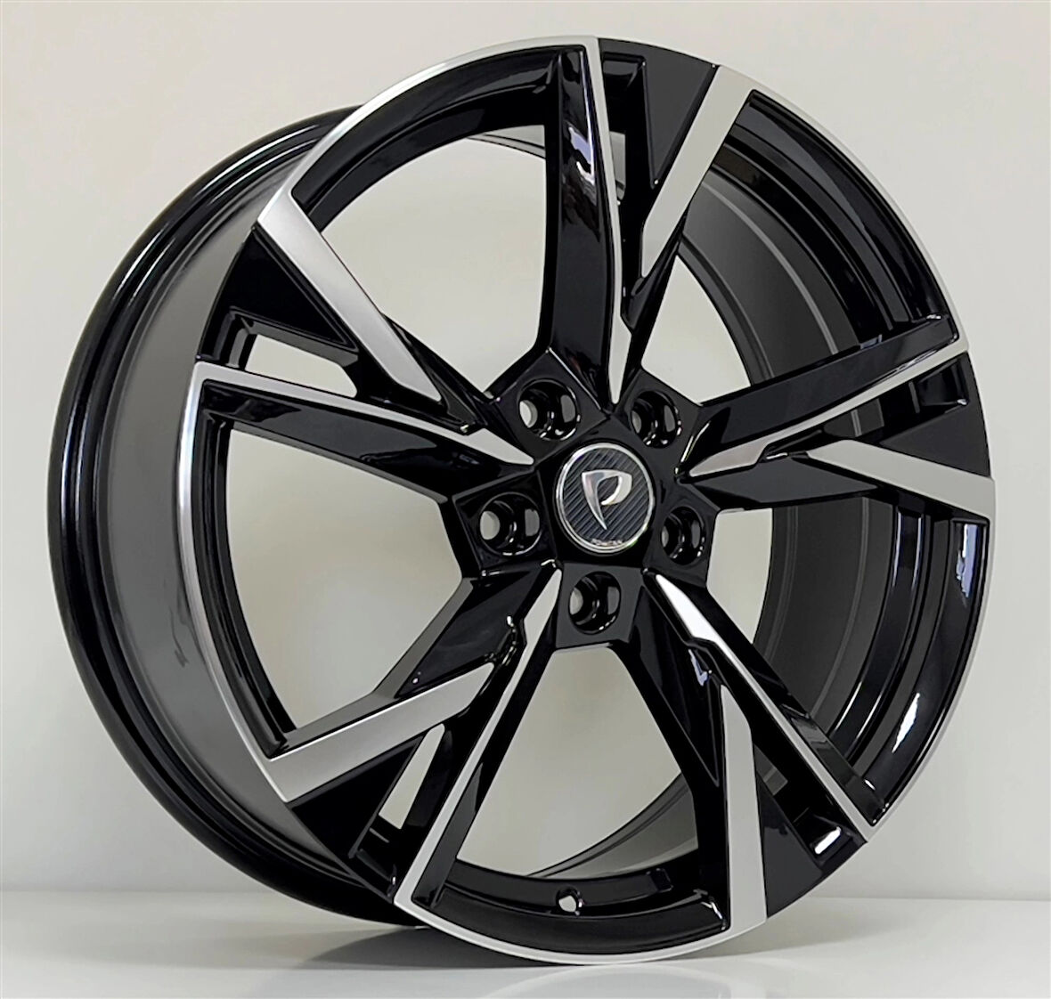 6.5 X 16 BKY-1241 5X112 ET46 57.1 BLACK MACHINED XL
