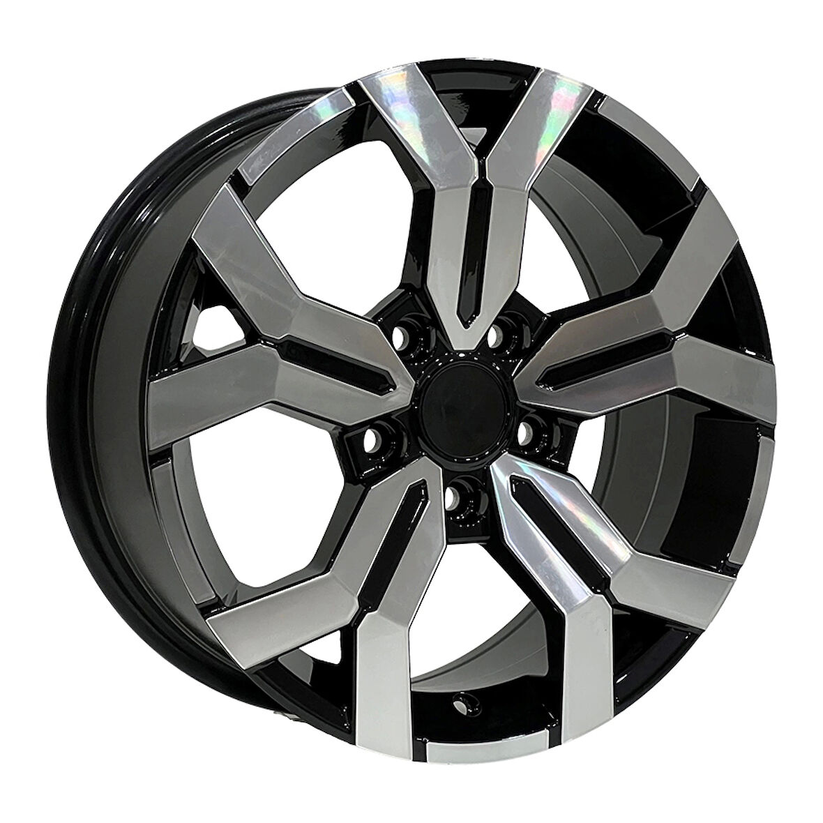 7 X 16 DY-1266 5X114.3 ET40 66.1 BLACK MACHINED XL