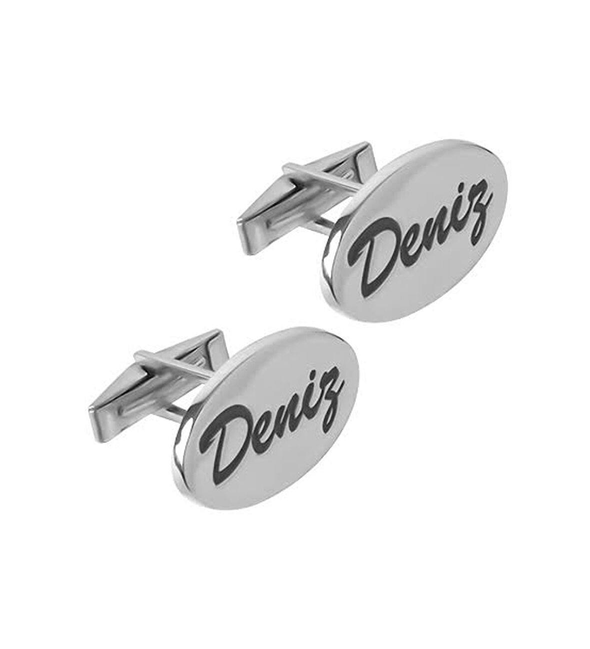KOL DÜĞMESİ OVAL MODEL GÜMÜŞ