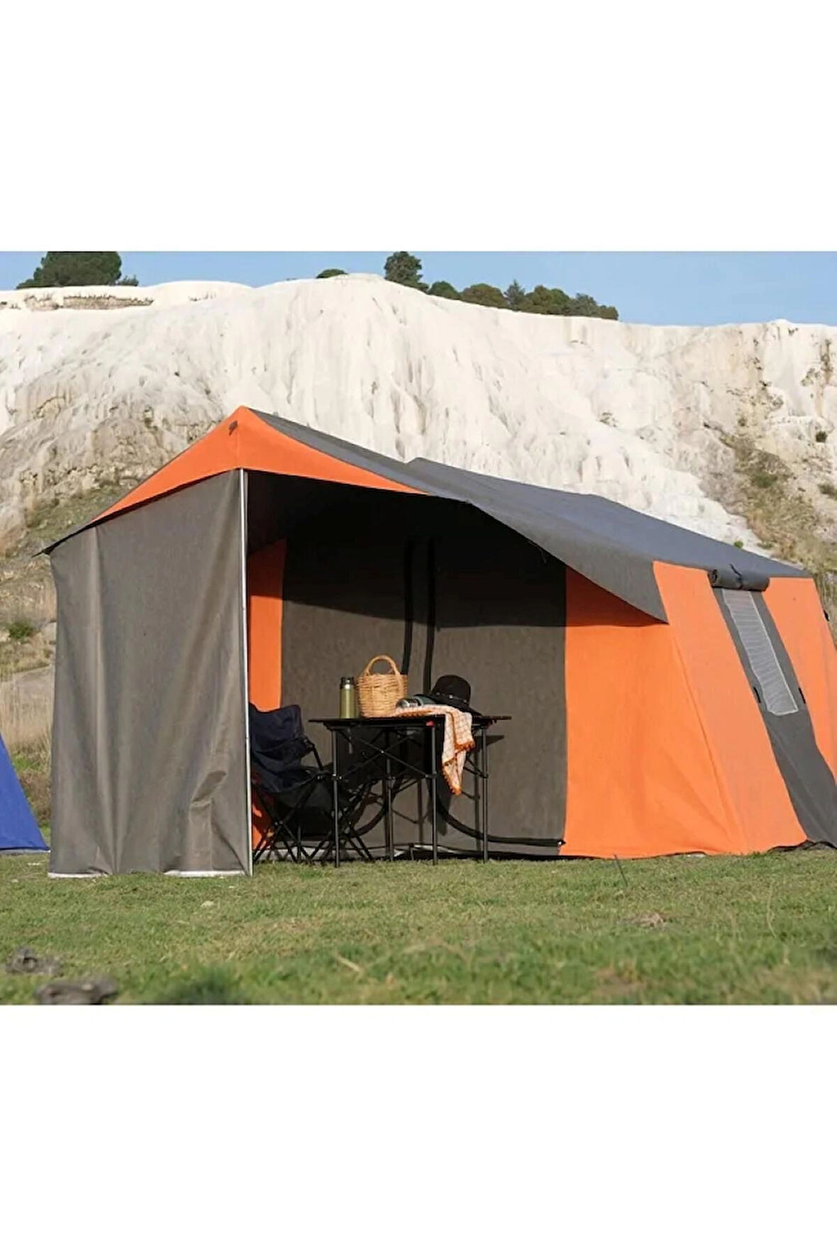 Zey Camping 3 + 1 Mutfaklı Kamp Çadırı orman barınak depo şantiye 8-10 kişilk çadırlar