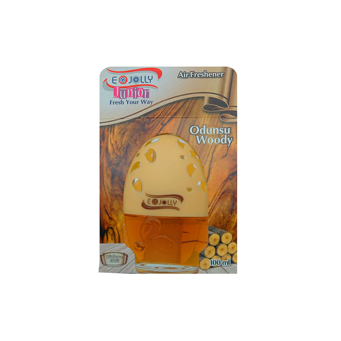 E-Jolly Junior Kavanoz Şişe Oda Oto Kokusu Odunsu 100ml