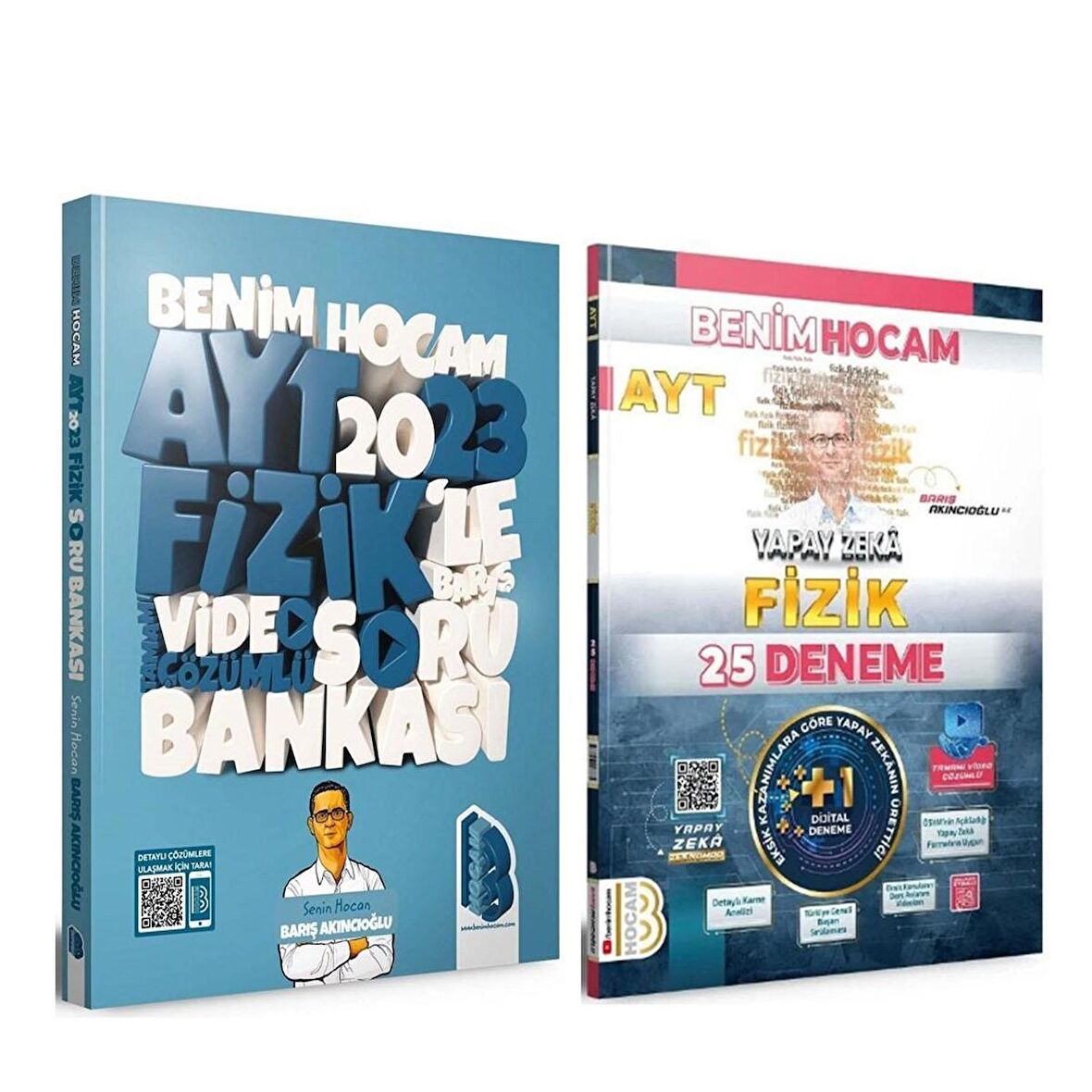Benim Hocam 2023 AYT Fizik Soru Bankası ve Yapay Zeka Deneme Seti 2 Kitap