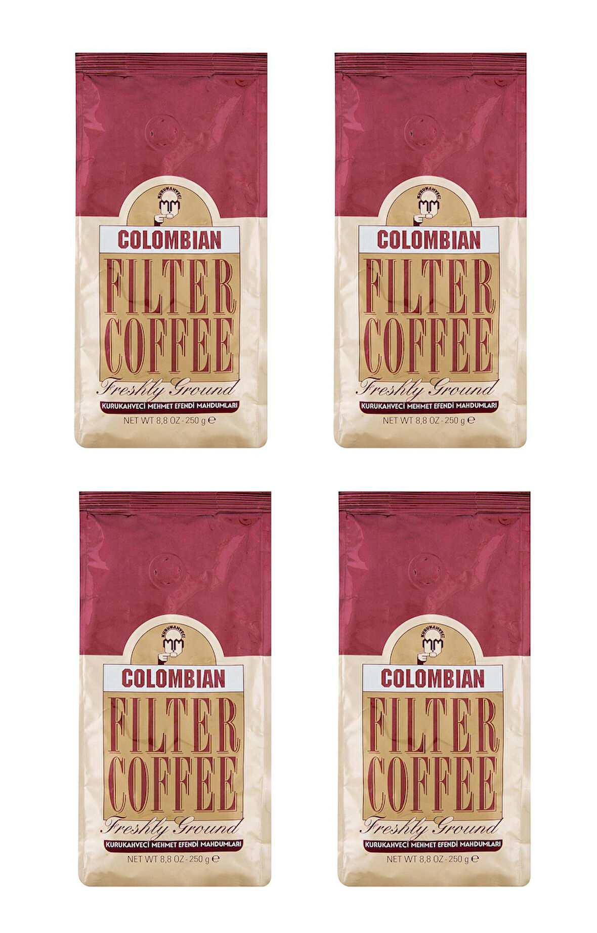 Kurukahveci Mehmet Efendi Colombian Filtre Kahve 250 Gr X 4 Adet