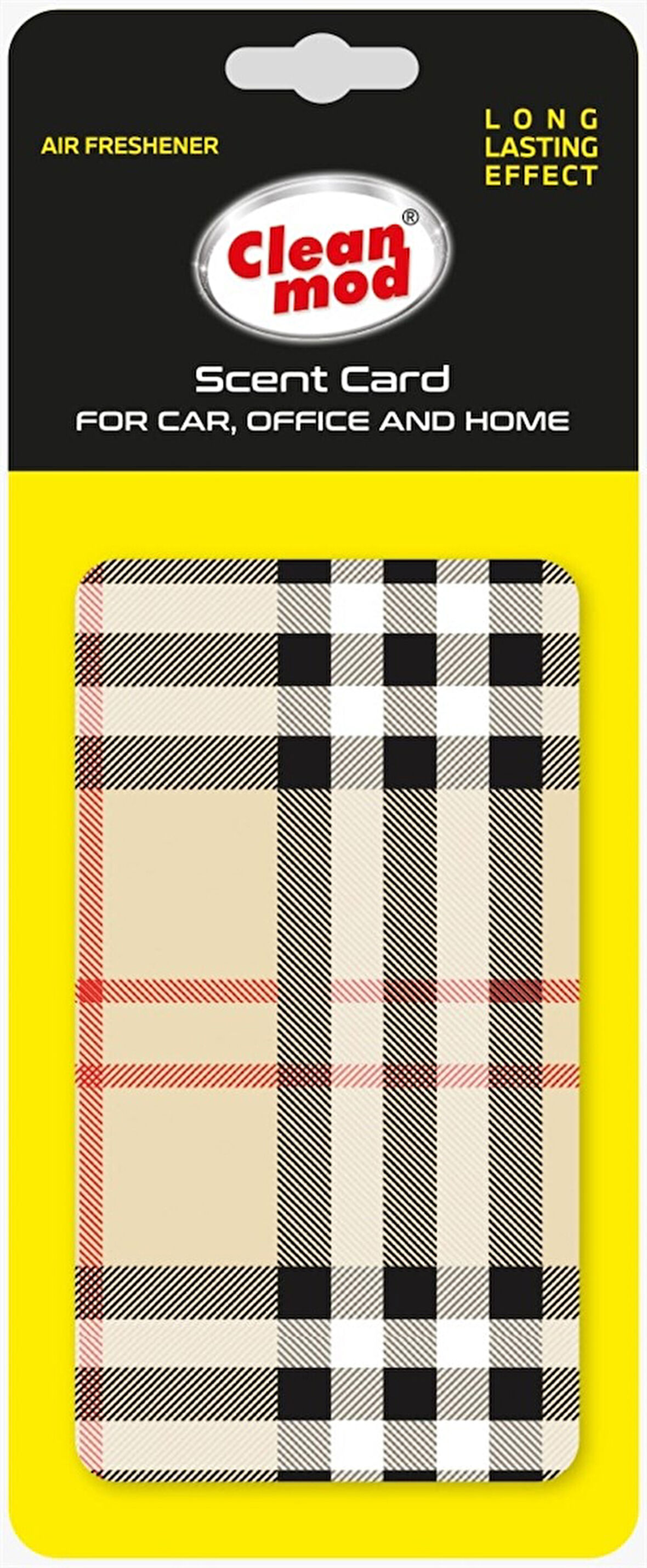 Cleanmod Scent Card Koku Kartı Ortam ve Oto Kokusu Ekose Desen