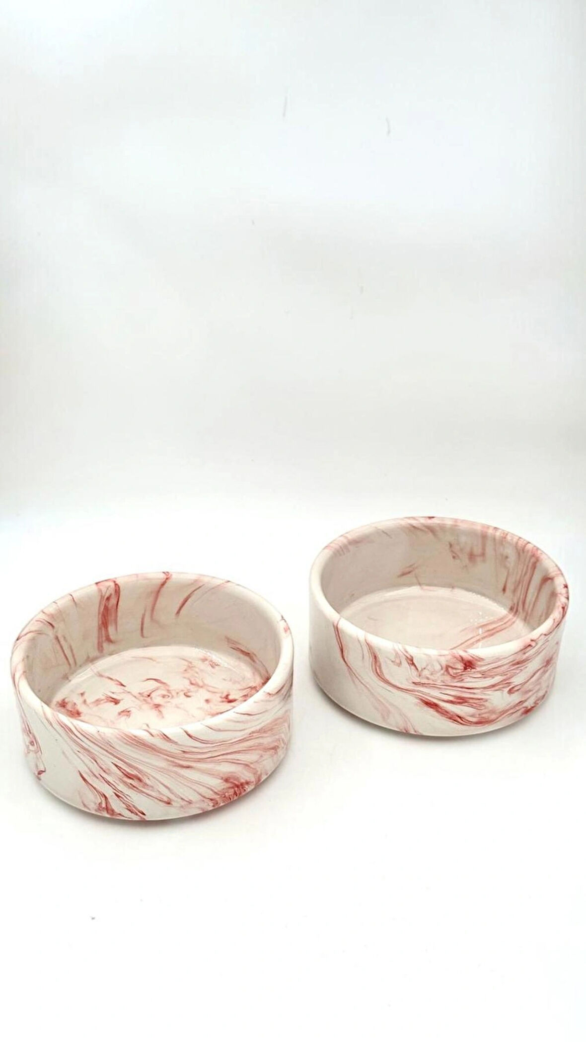 Seramik Kedi Ve Köpek Mama Su Kabı - 2 Adet (12.5 CM, 400 ML)
