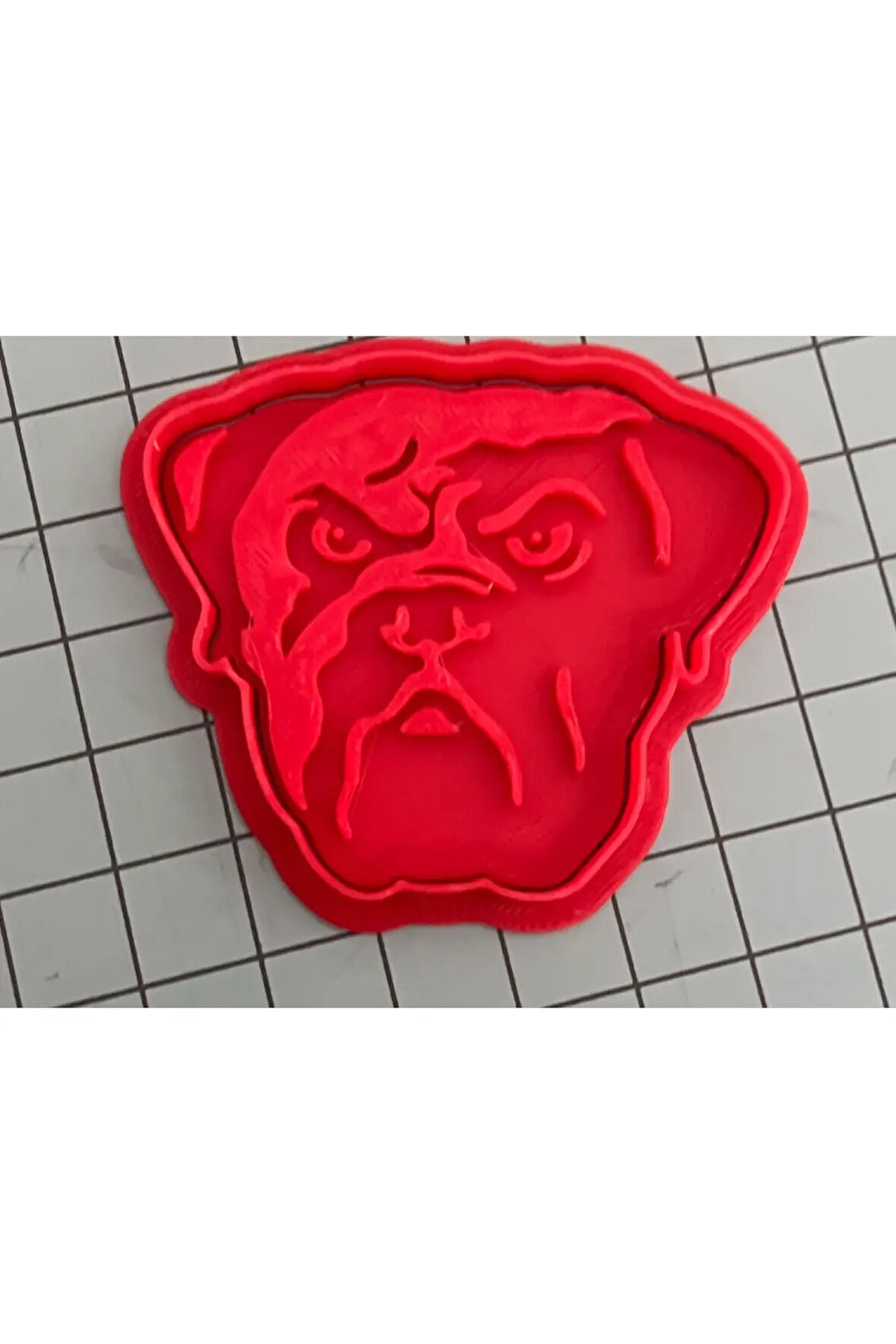 Just3dprintings Bulldog Şekilli Kurabiye Kalıbı