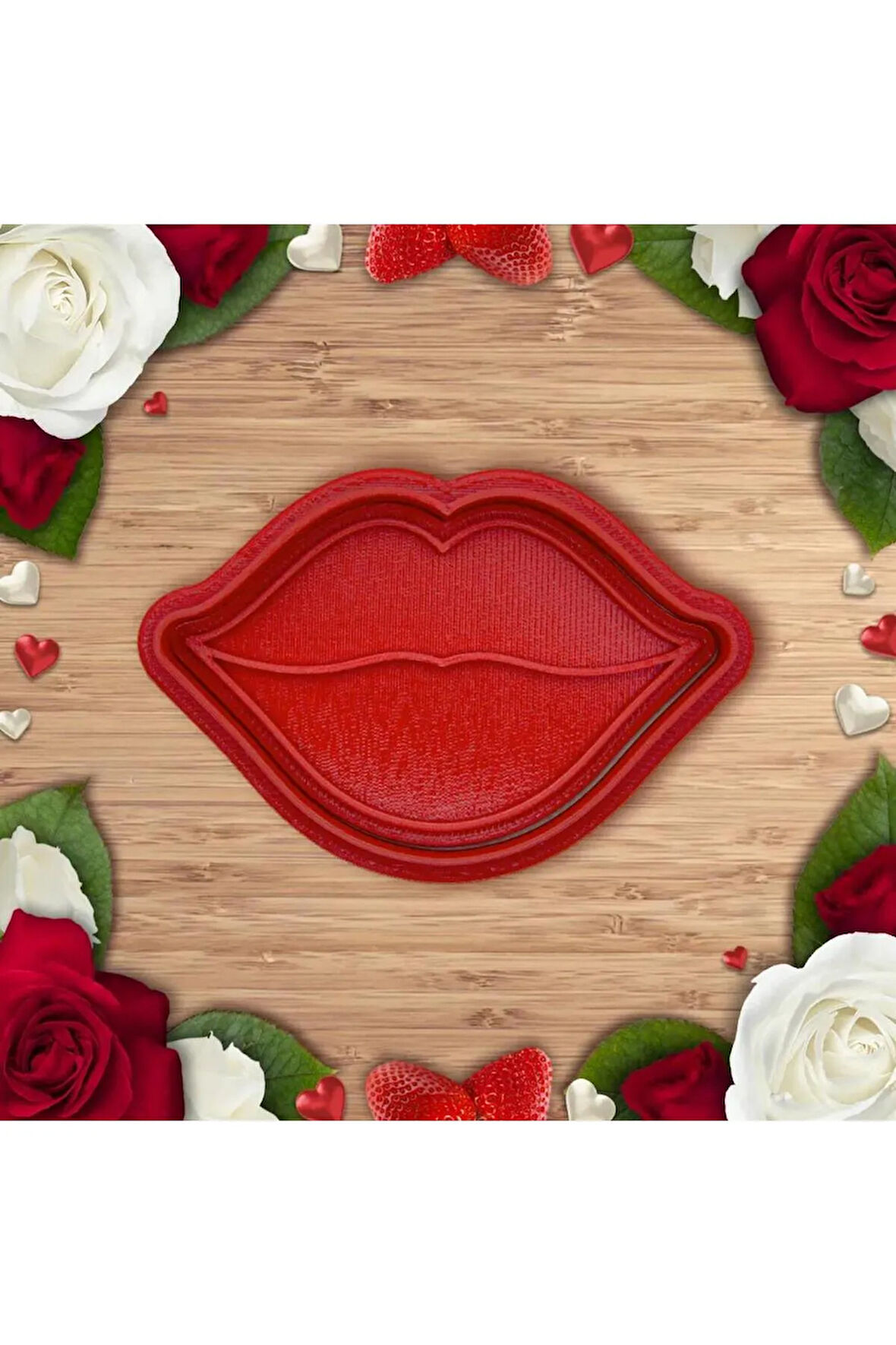 Just3dprintings Dudak Şekilli Kurabiye Kalıbı