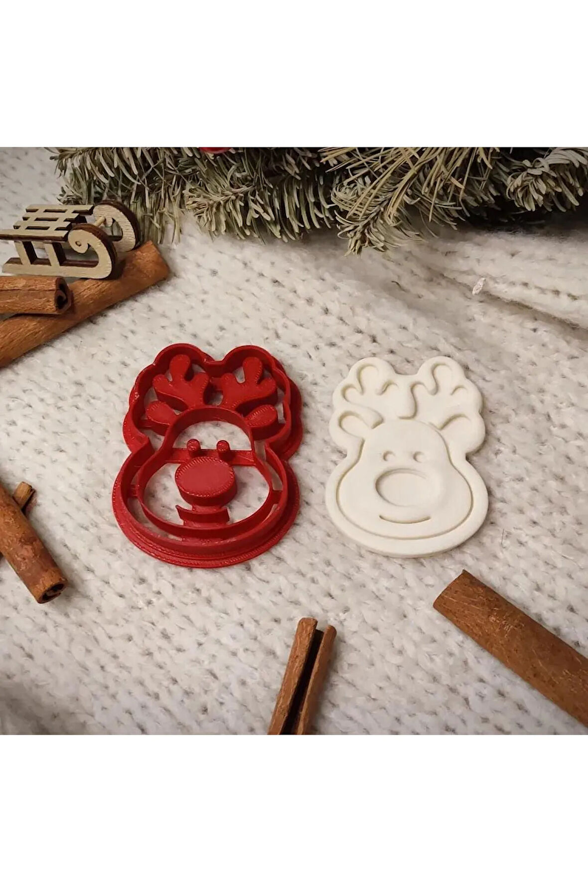 Just3dprintings Ren Geyiği Kurabiye Kalıbı