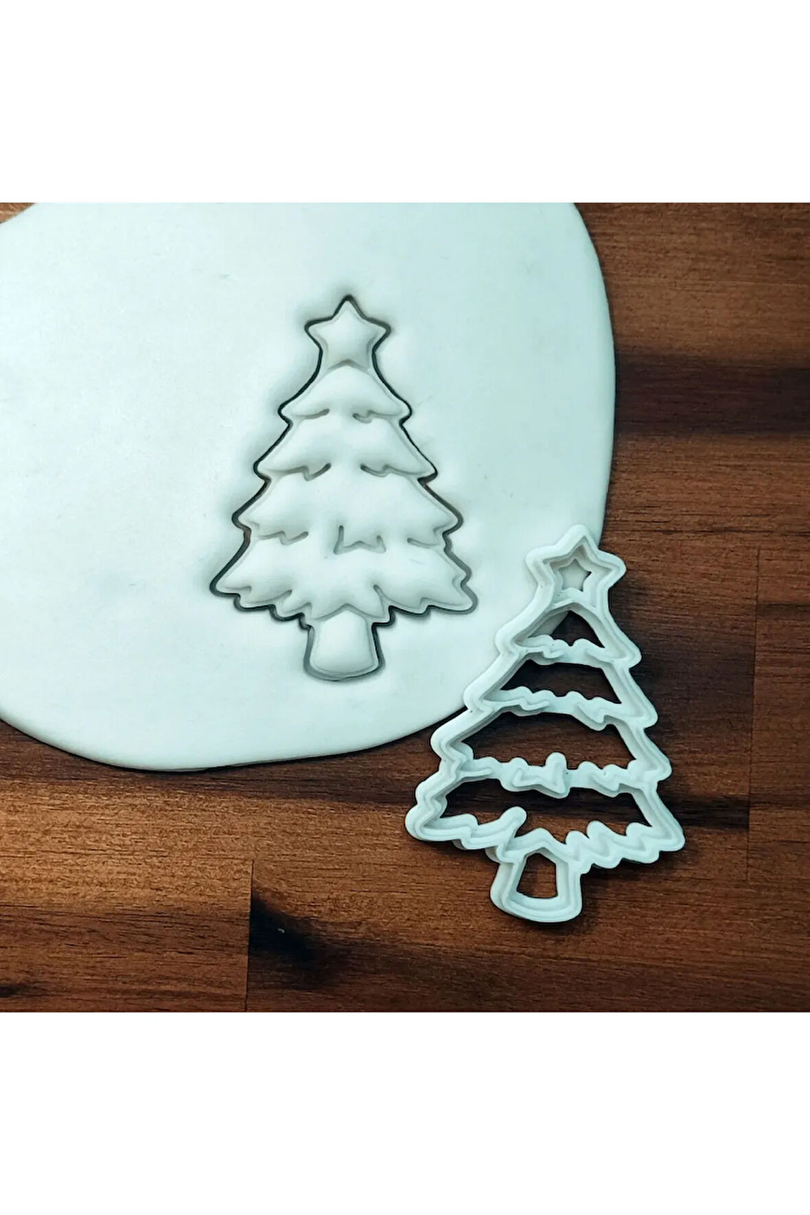Just3dprintings Yılbaşı Ağacı Şekilli Kurabiye Kalıbı