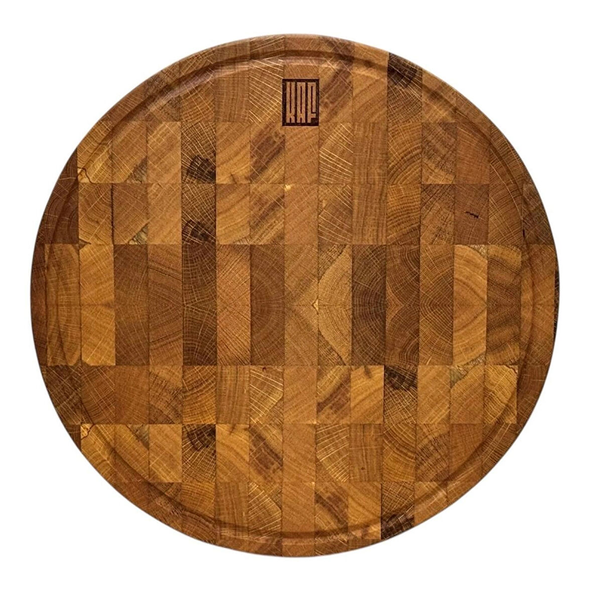 Kesme Tahtası Meşe (End-Grain) Daire X Large