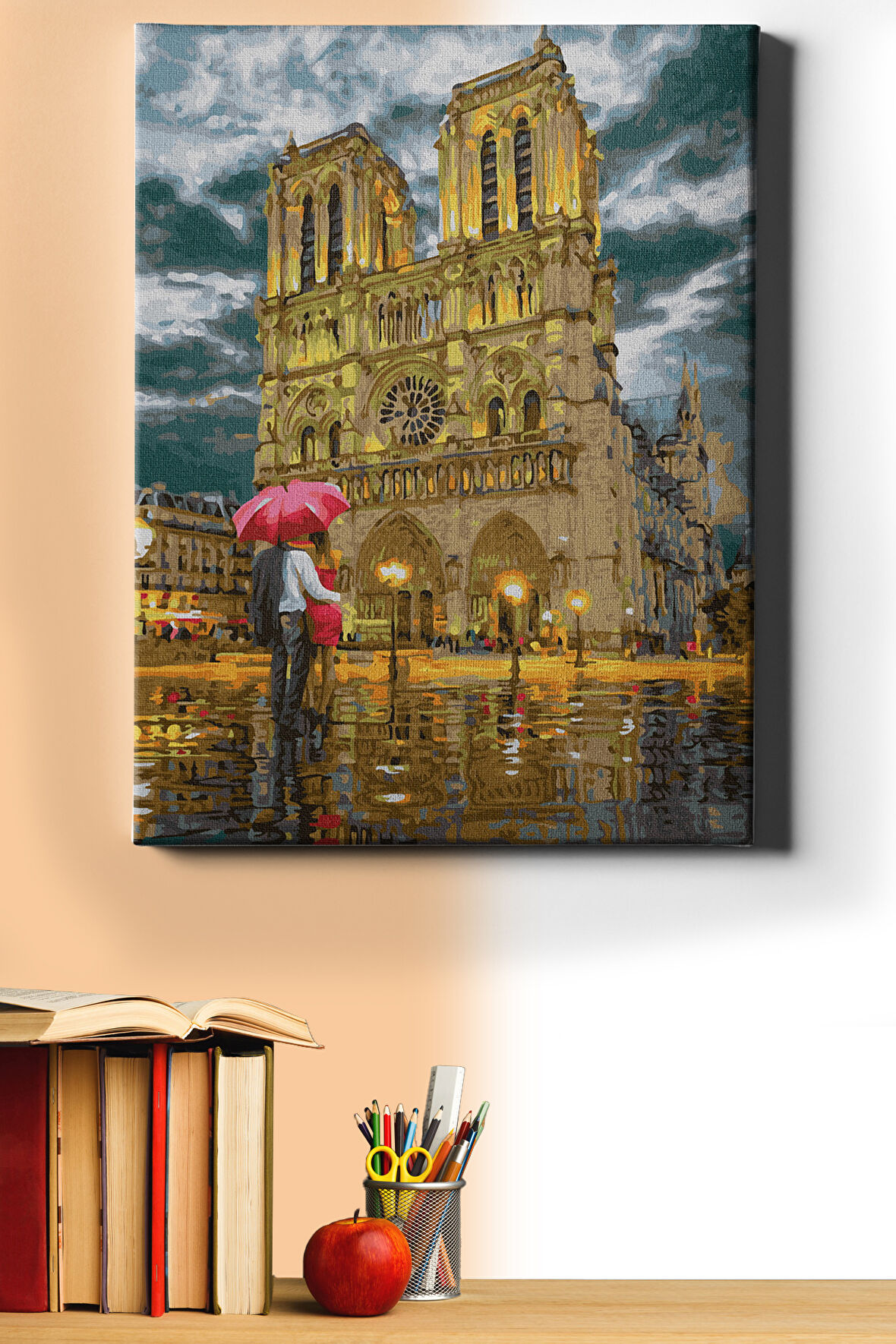 Sayılarla Boyama Seti Kasnaklı Aşk Ile Yürü 60 X 75 Cm