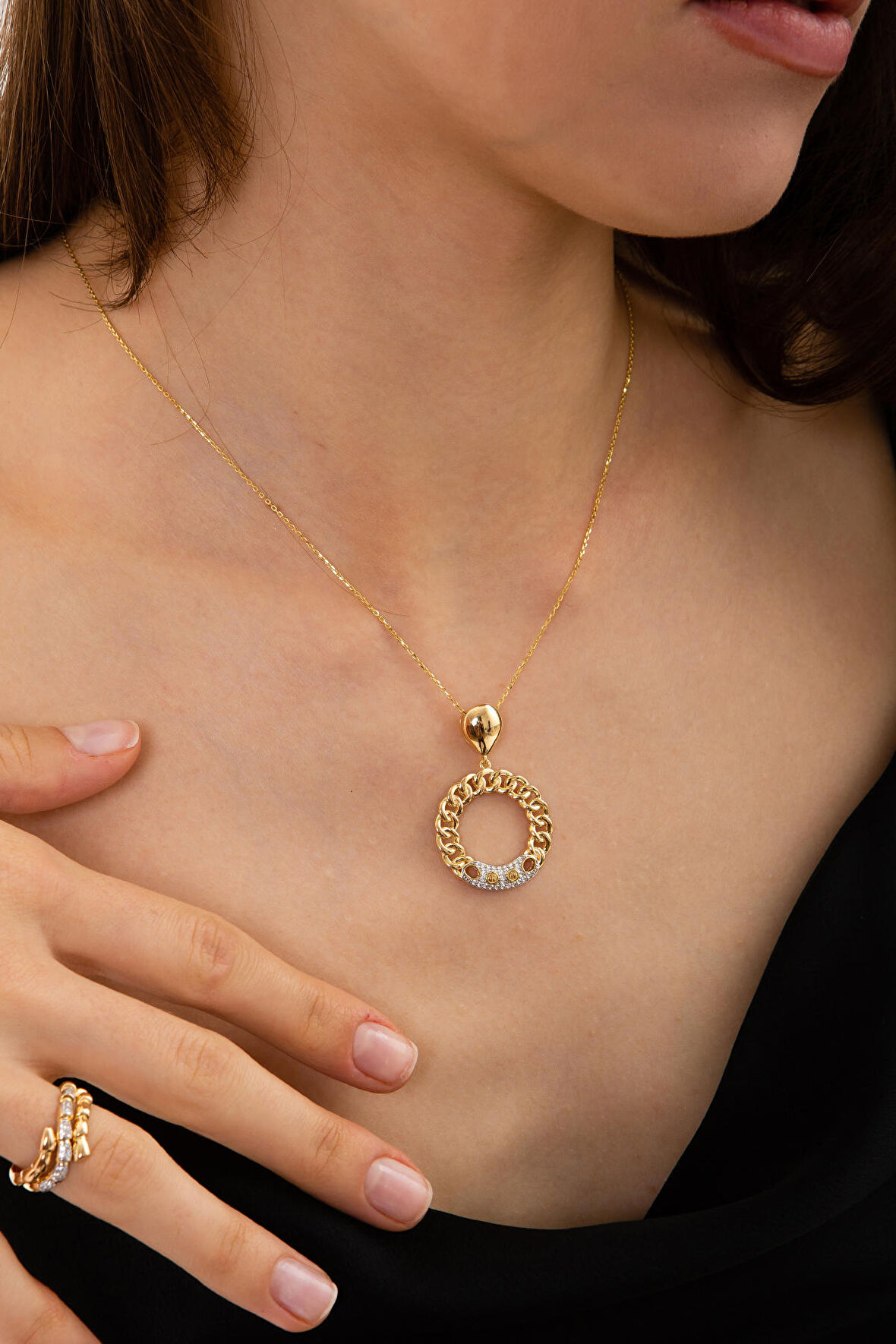 Tasarım Halka Kolye