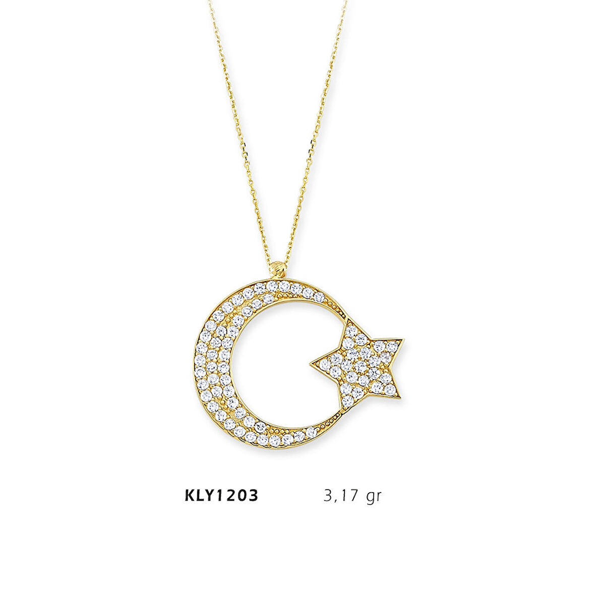 Ay Yıldız Kolye