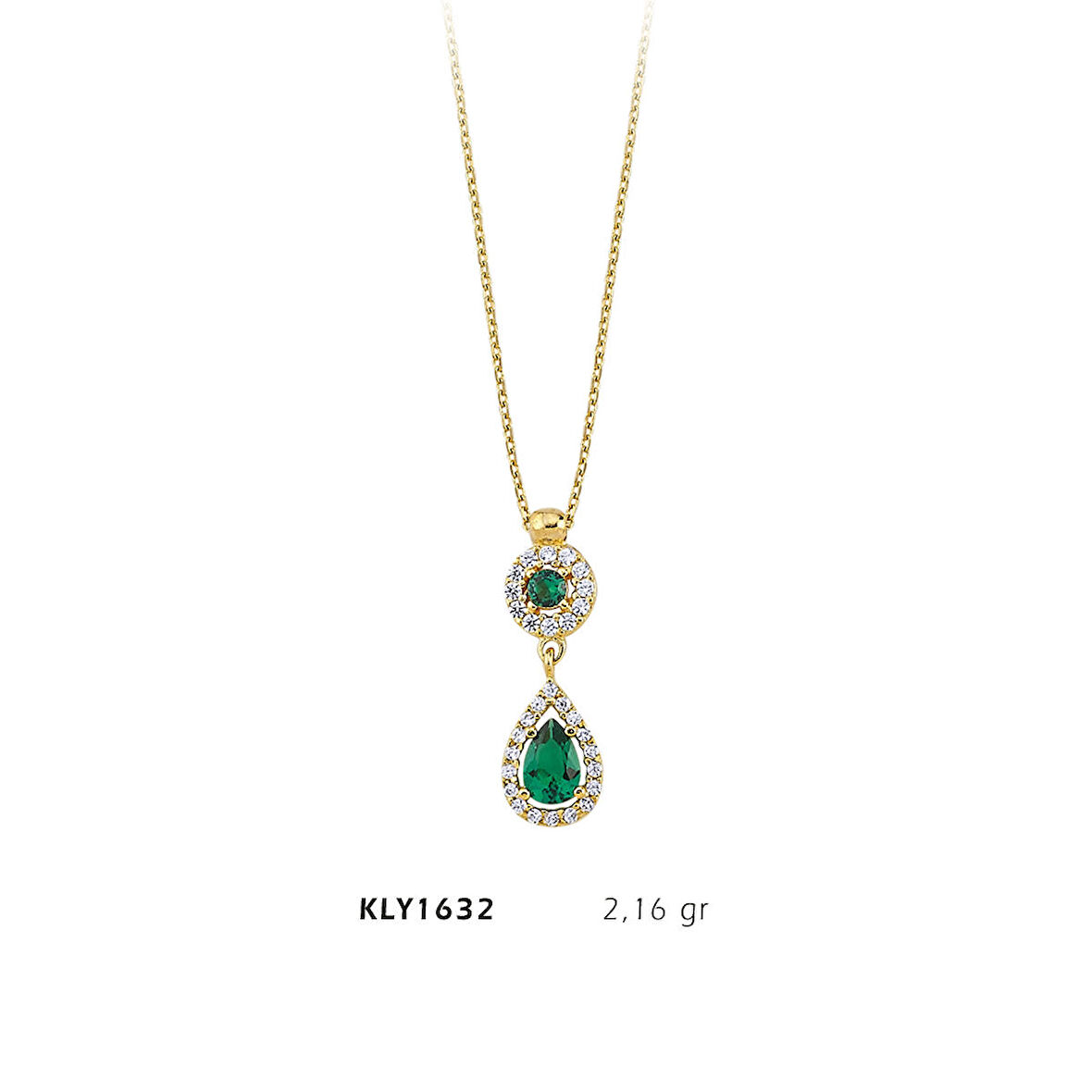 Damla Taşlı Fantezi Kolye