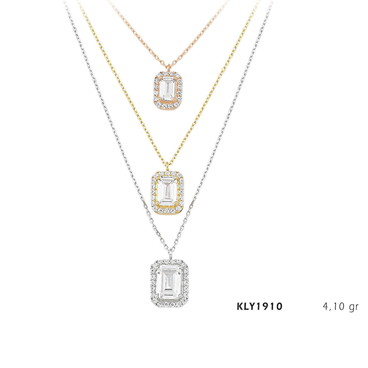 Üç Sıra Baget Kolye