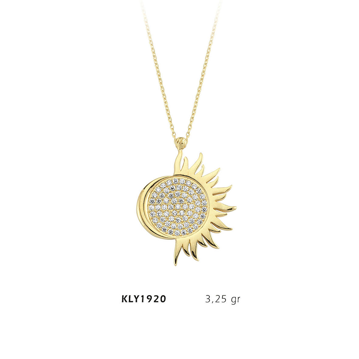 Yarım Güneş Kolye