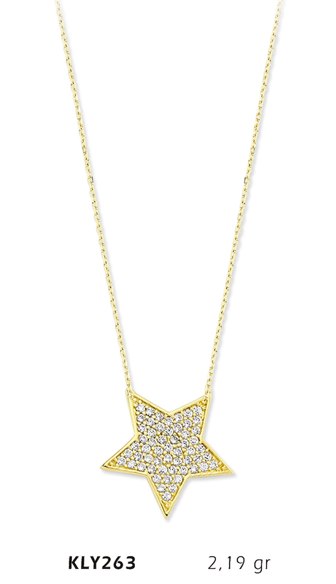 Taşlı Yıldız Kolye