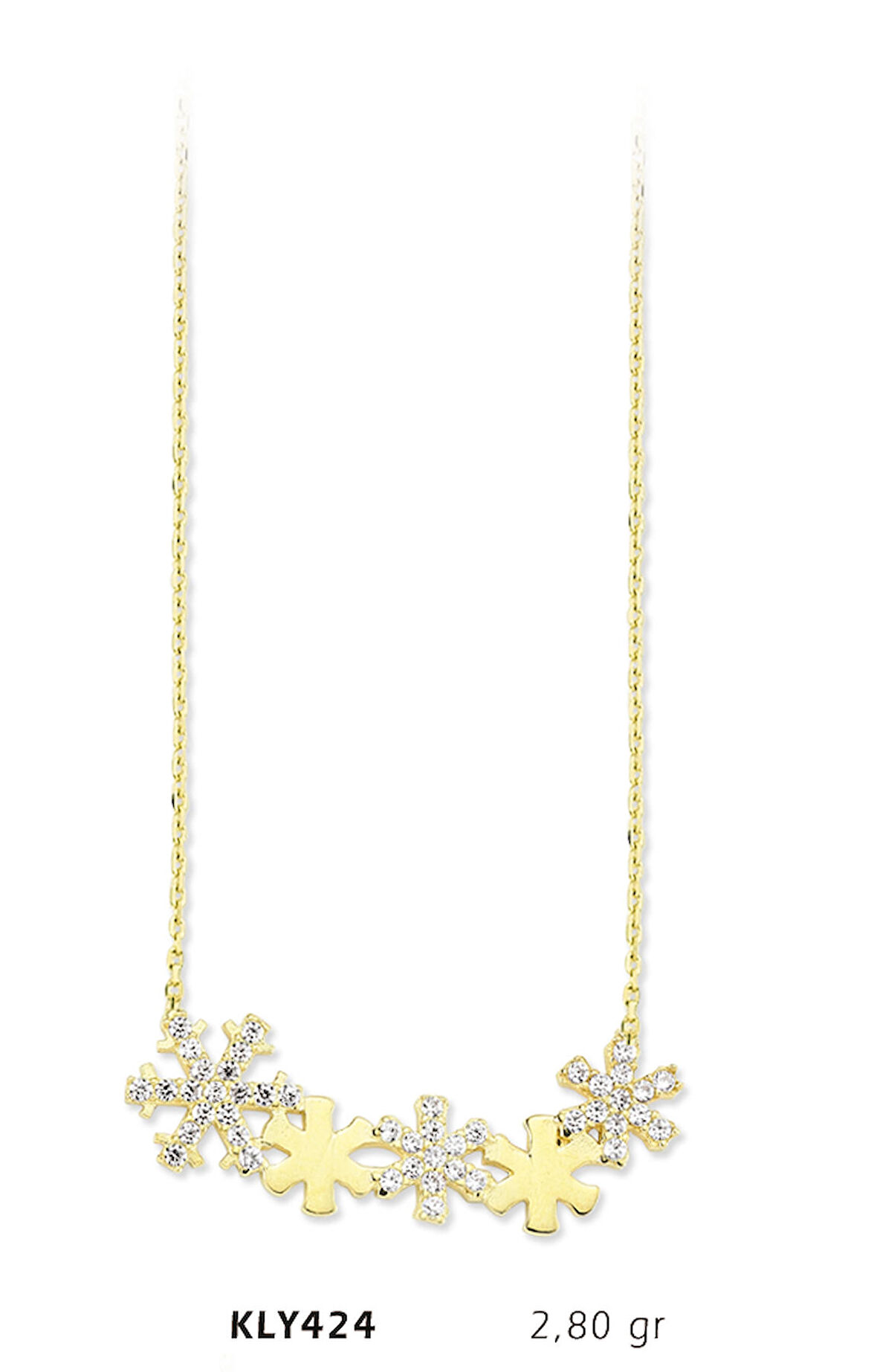 Sıralı Kar Tanesi Kolye