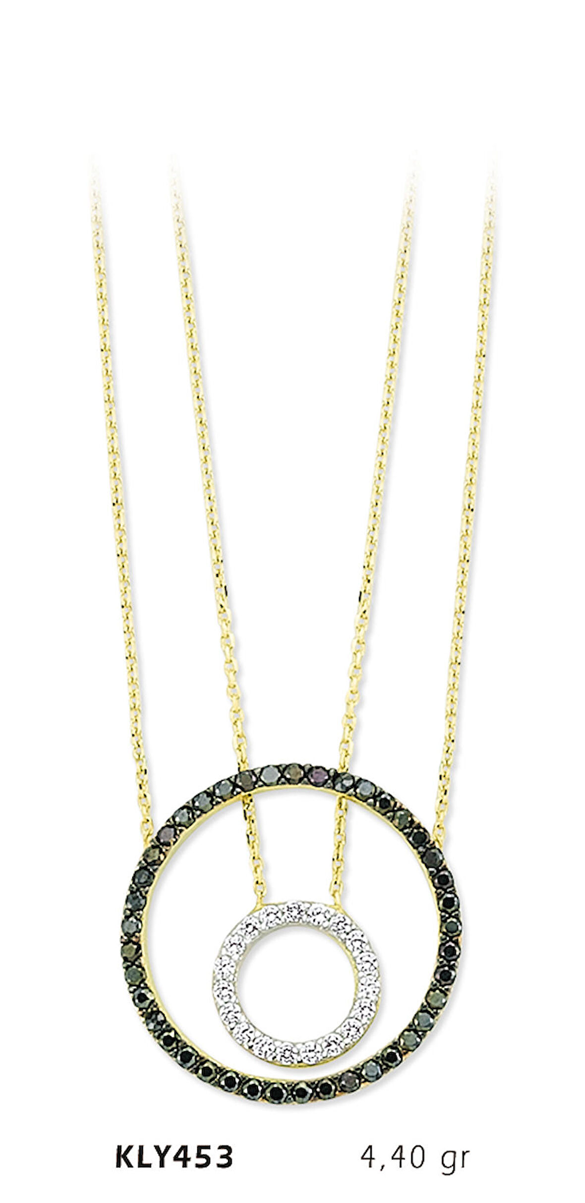 Çift Halkalı Kolye