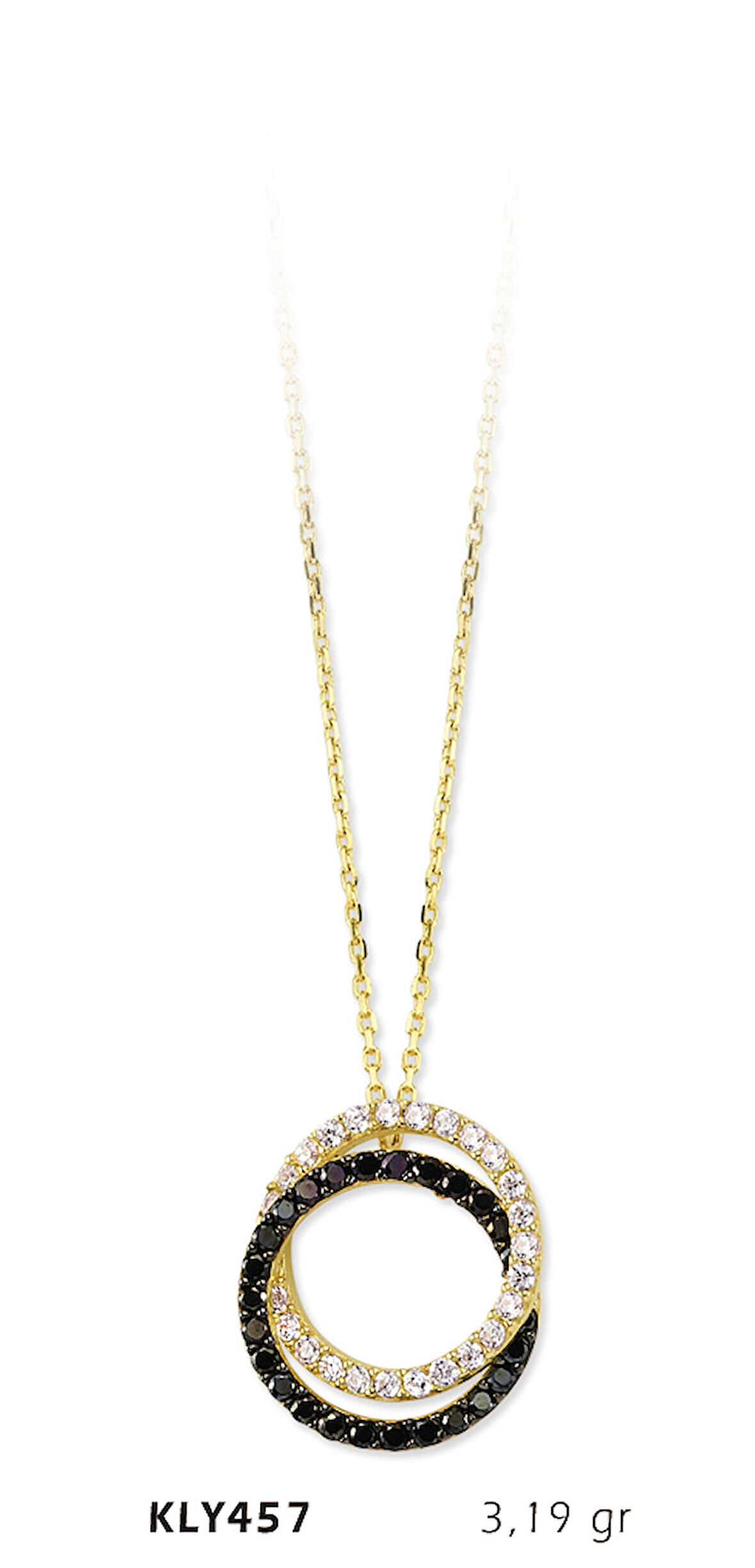 Çift Halkalı Kolye