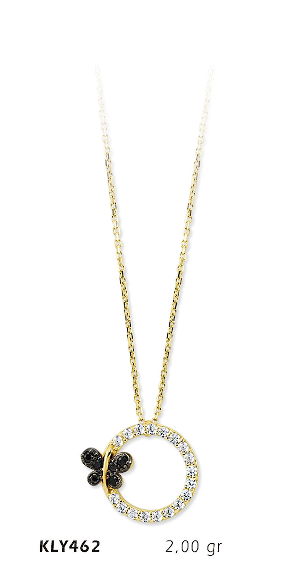 Halkalı Kelebek Kolye