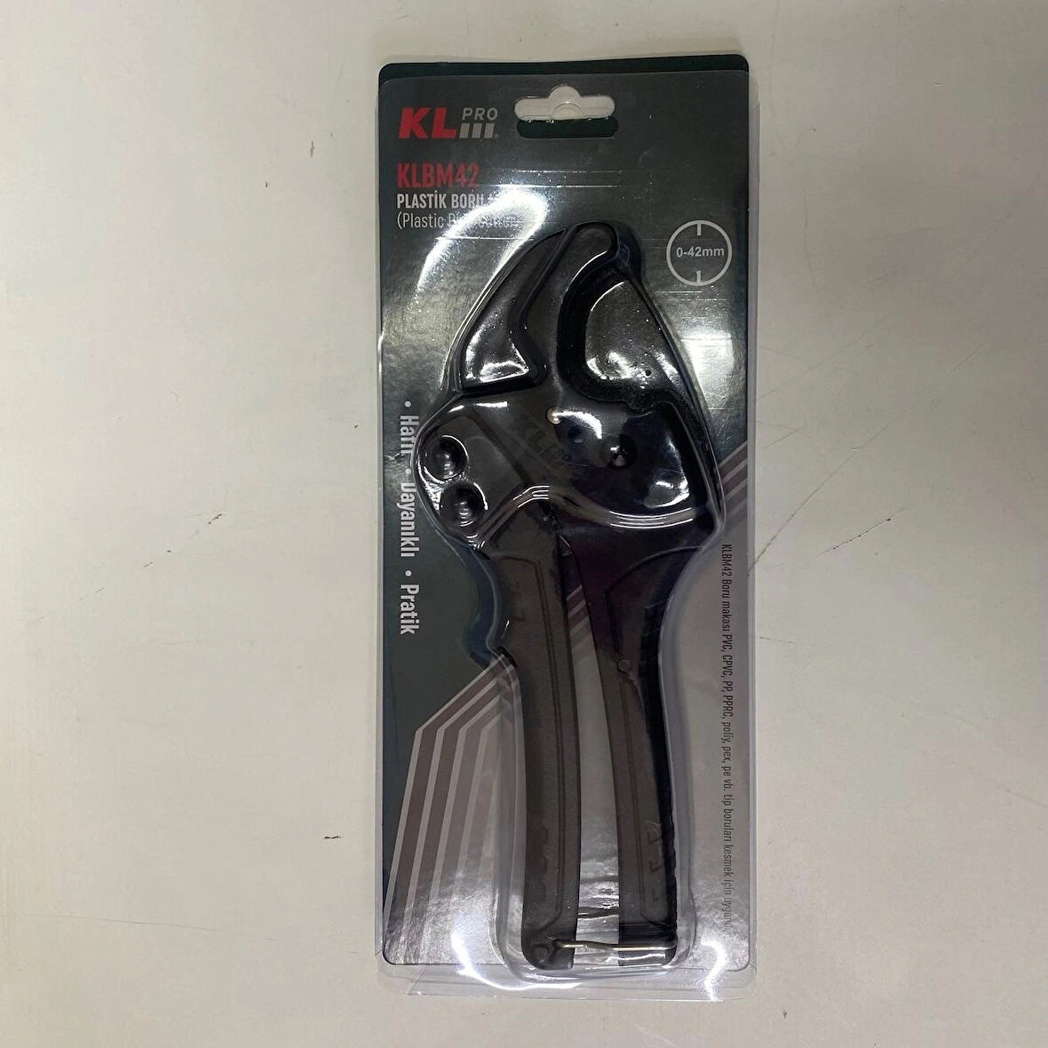 KL PRO KLBM42 Ağır Hizmet Tipi Plastik Boru Makası 42 mm