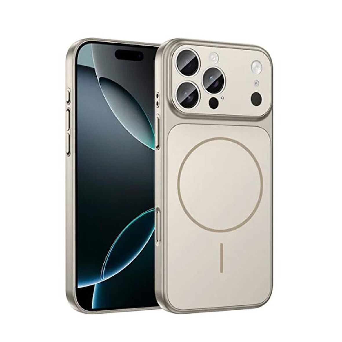 iPhone 11 Uyumlu AG Glass Koruyucu Kılıf (iPhone 17 Pro Max Görünümlü)