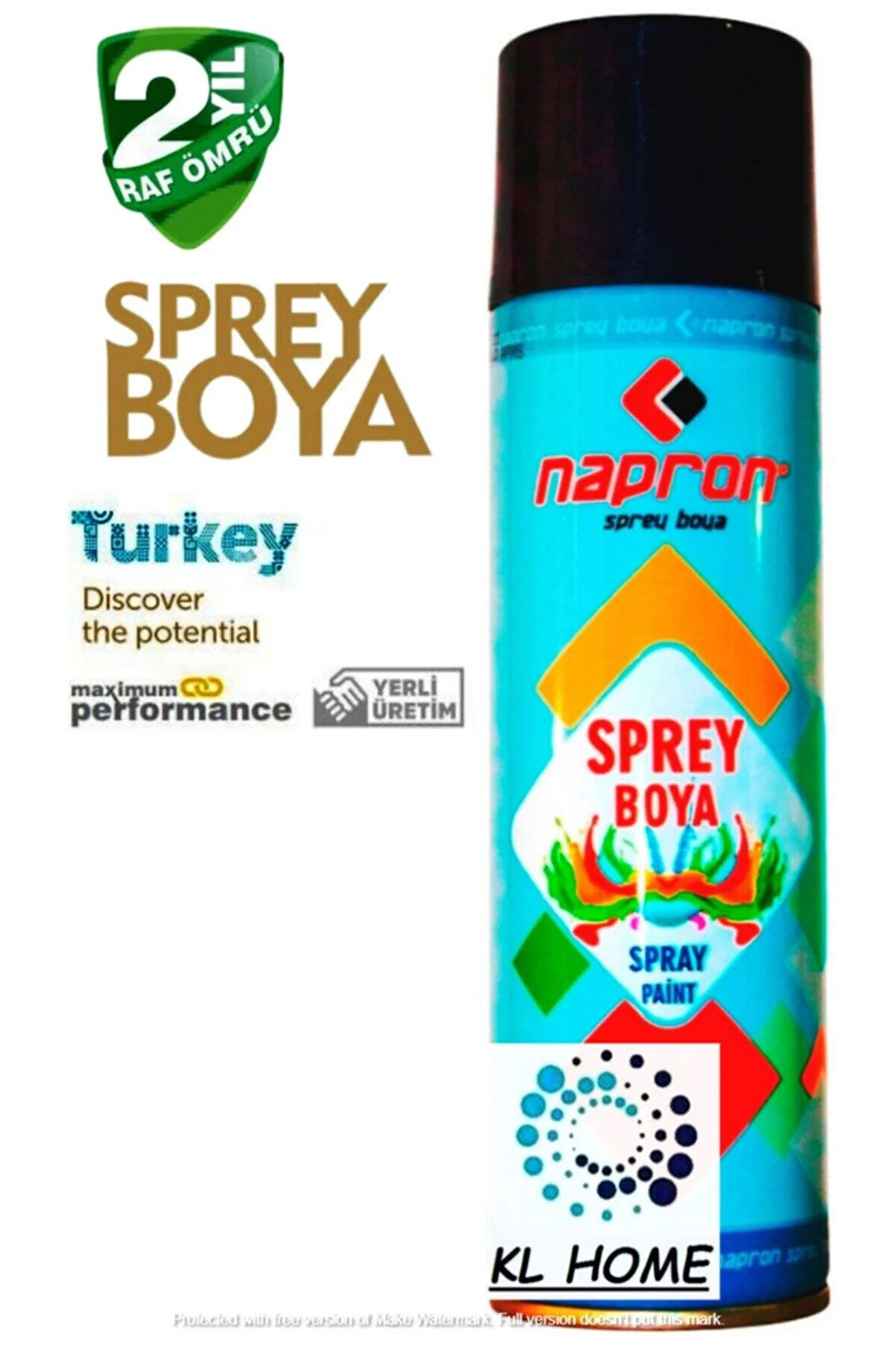 Napron Siyah Sprey Boya 200ml Tam Dolu Paranızın Karşılığı