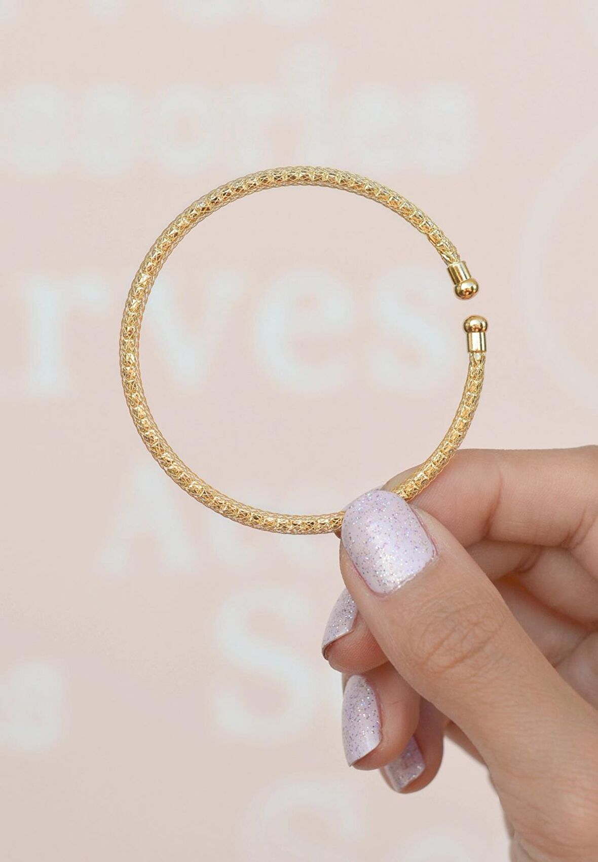 Gold Işıltılı Bileklik