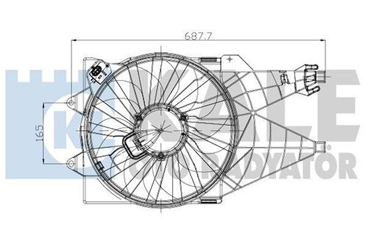 Kale 013501001 Fan Motoru Davlumbazlı Linea 1.3 1.4 Turbo Ac 51785226