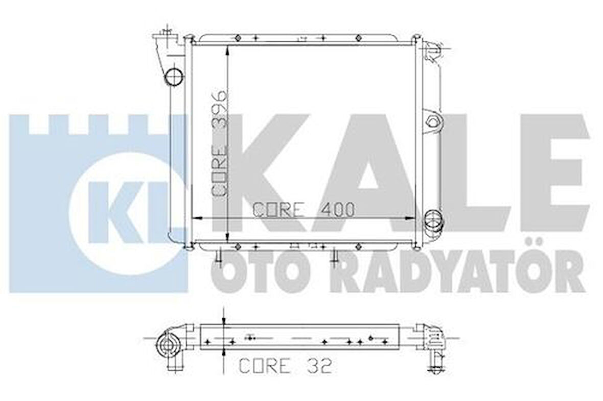 Kale 0503112AL Motor Radyatör Renault 9 Renault 11 Broadway Sprıng 2 Sıra Al Pl Sistem 7702247462