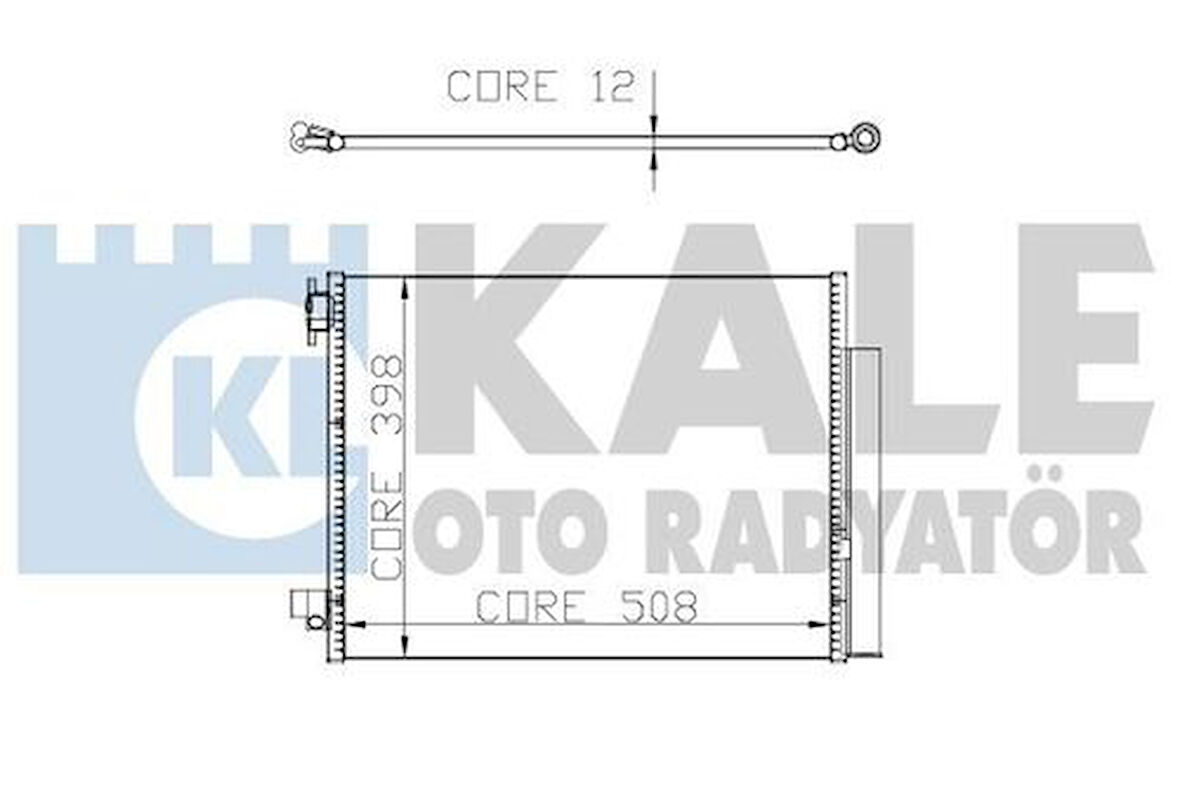 Kale 050ABC080 Klima Radyatörü Renault Captur Clio IV Dacia Sandero II Logan II Duster Dokker Nissan Micra 0.9TCE 1.0TCE 1.2 1.5DCI 1.6Sce 921006843R