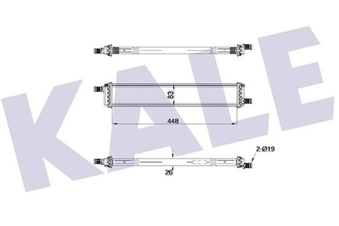 Kale 0559121AB Motor Radyatörü 448x83x26 Captur Clio IV 214108020R