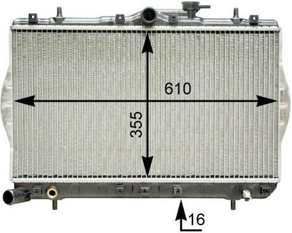 Kale 2402021AB Radyatör Al-Pl-Brz Accent 1.3 Karbüratörlü 347780 Oldu 2531022025