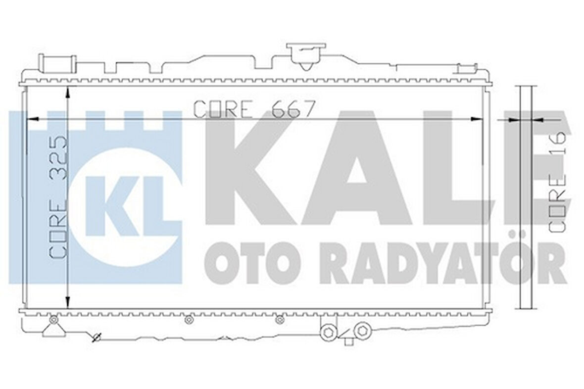 Kale 342155 Motor Su Radyatörü Toyota Corolla AE92 Kasa 1988 1992 Manuel Vites 667x325x16 1640011191
