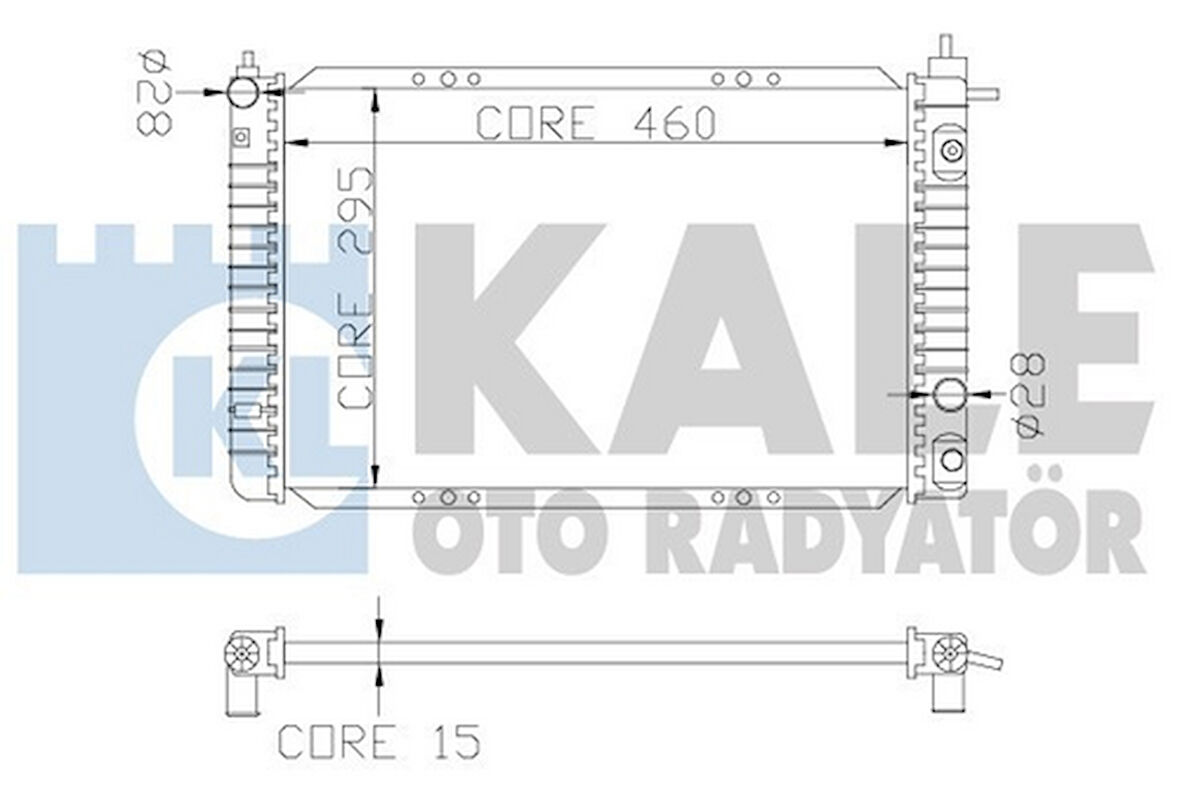 Kale 342260 Radyatör Daewoo Matiz Al-Pl-Brz 96325520