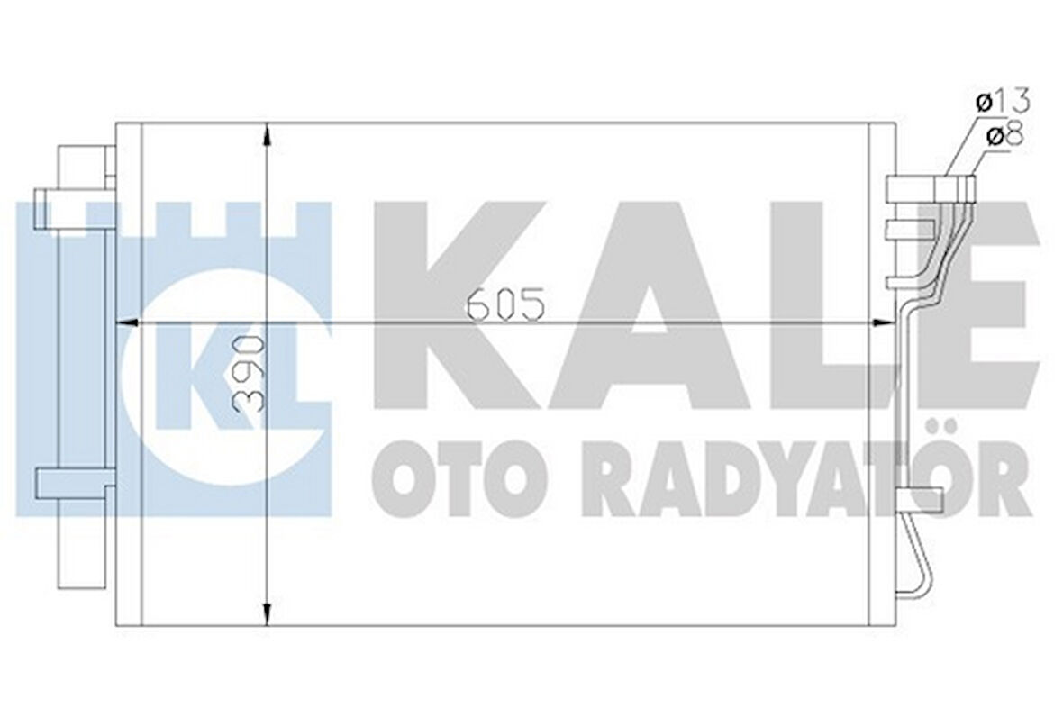 Kale 342535 Klima Radyatörü Komple Benzinli Kia Cerato 2011- 976061M000