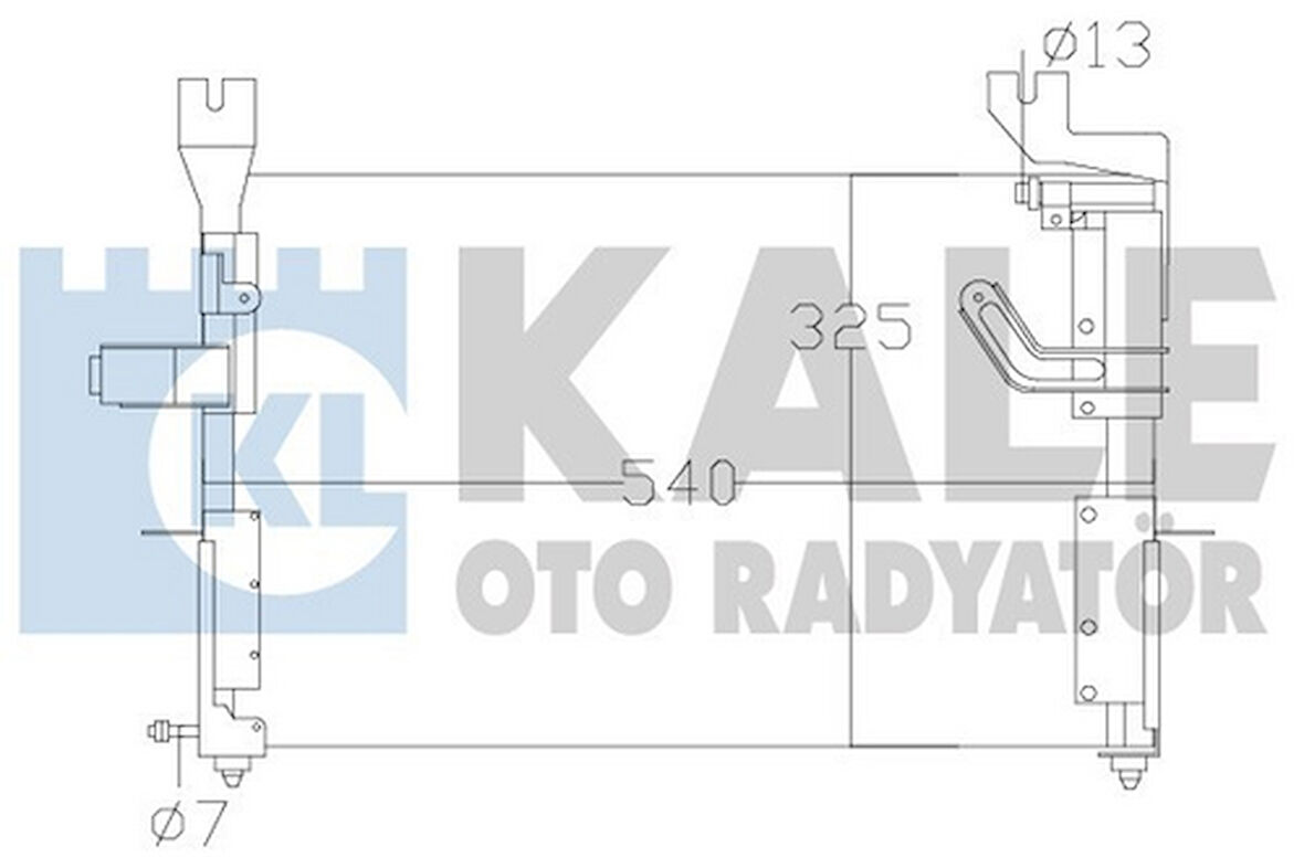 Kale 342620 Klima Radyatörü Kia Pride 1996 2000 KK17461480A