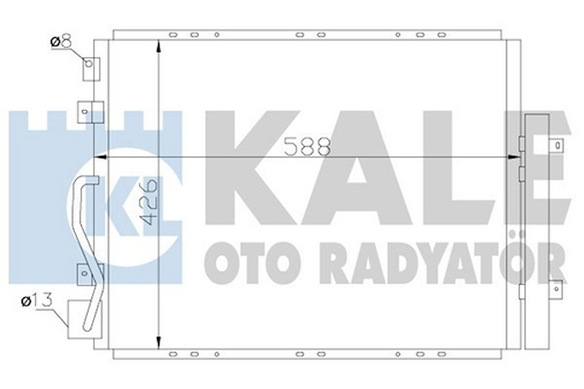 Kale 342625 Klima Radyatörü Kia Sorento 2.5 2006-588x426x16 976063E900